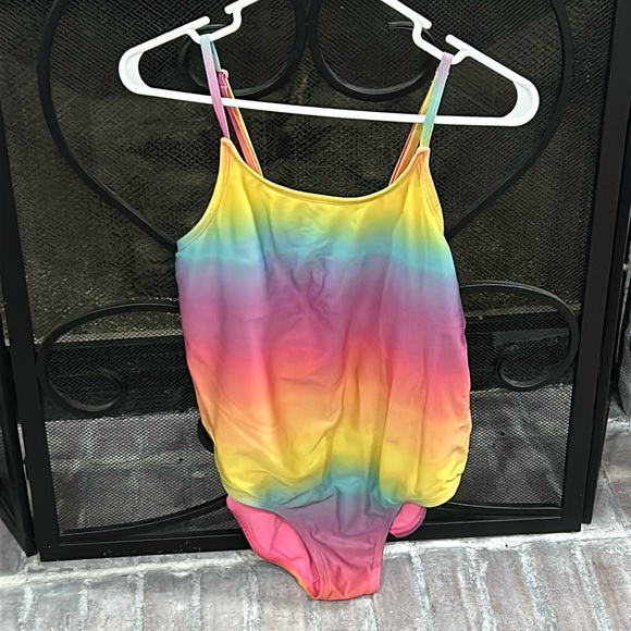 Girls Rainbow Gradient Swimsuit - Picture 1 of 6